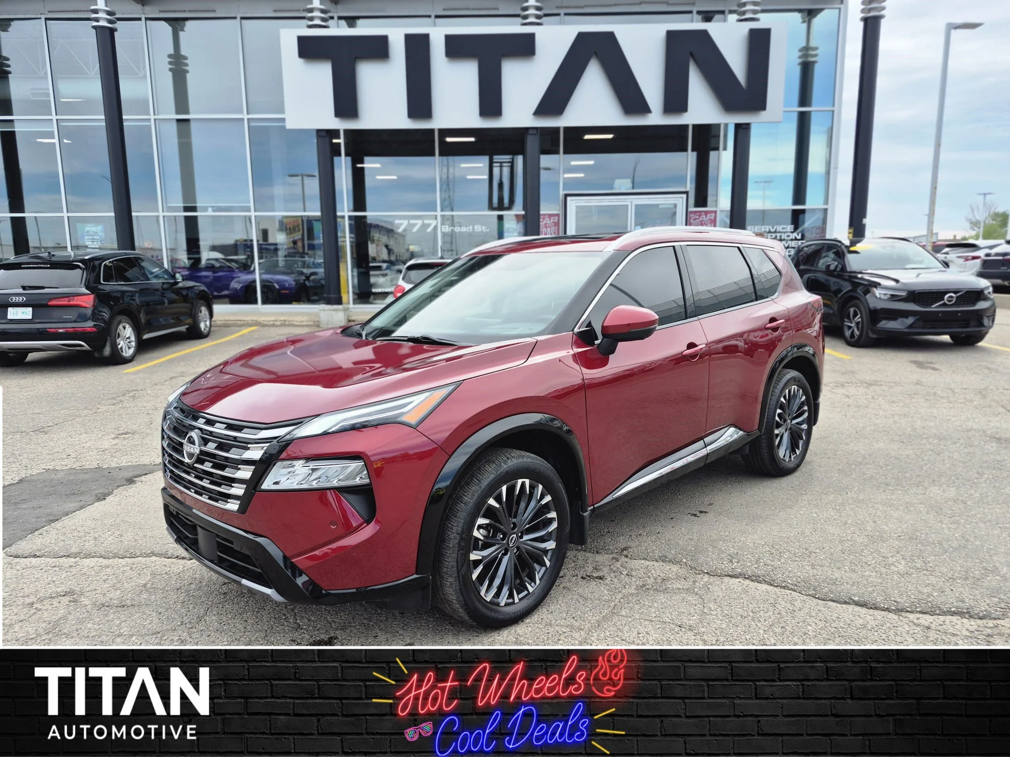 Certified Used 2024 Scarlet Ember Tintcoat Nissan Platinum AWD*Adaptive Cruise | Remote Start | Nav | 360 Cam | Htd Leather | Pano Roof | Htd Wheel image 1