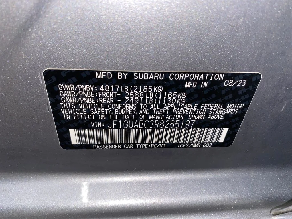 Used 2024 Silver Subaru Base image 26