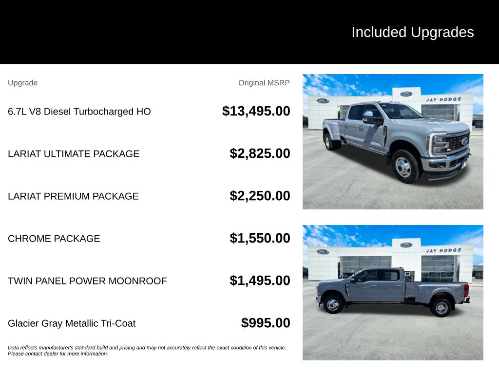 New 2026 Glacier Gray Metallic Tri-Coat Ford F-350® Lariat® image 8