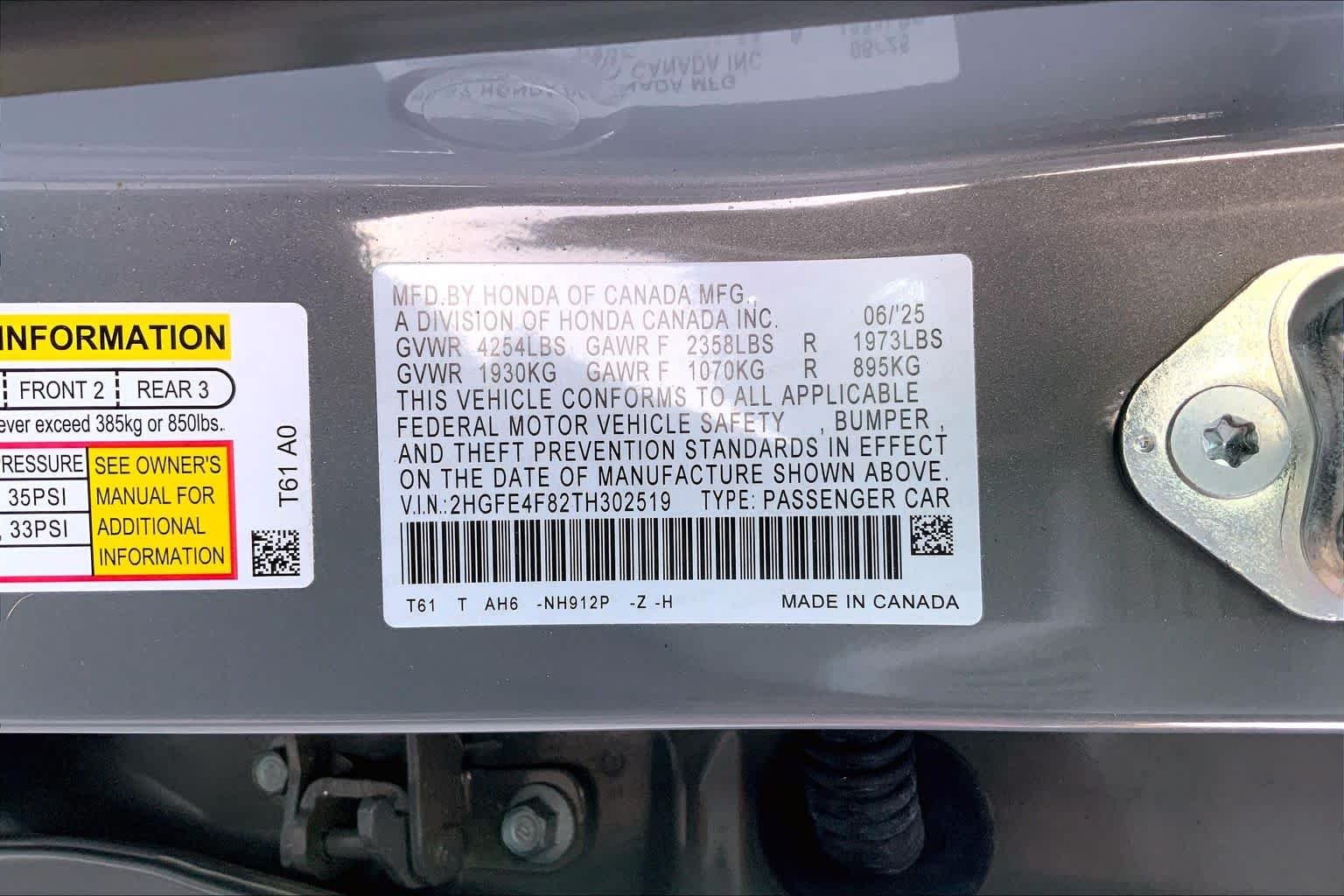 Used 2026 Urban Gray Pearl Honda Sport image 29