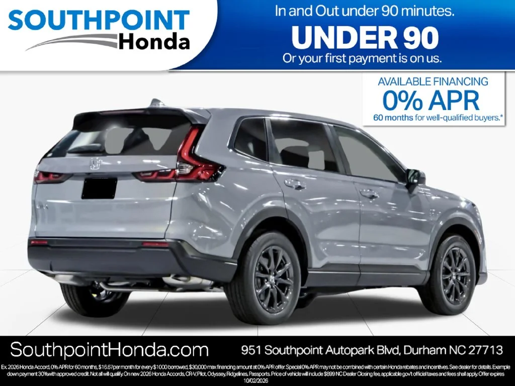 New 2027 Urban Gray Pearl Honda EX-L image 3