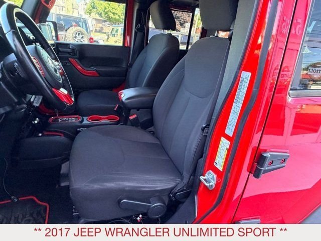 Used 2017 Red Jeep Unlimited Sport image 13