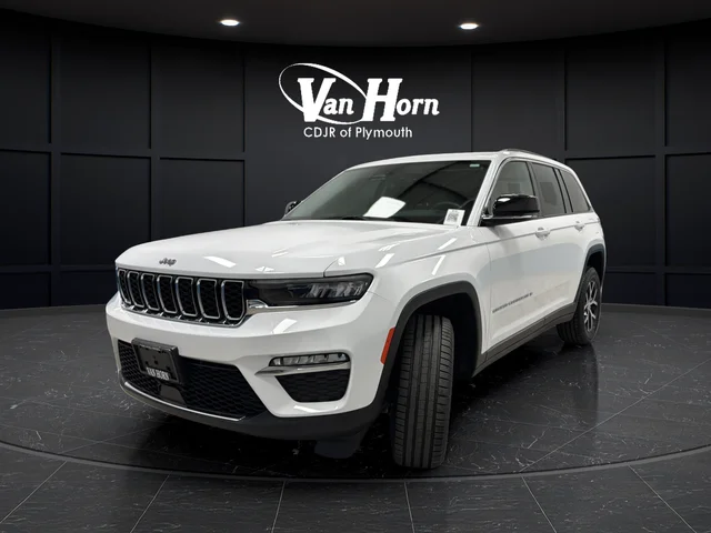 Used 2022 Bright White Clearcoat Jeep Limited image 3