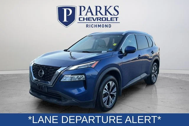 Certified Used 2021 Blue Nissan SV image 3