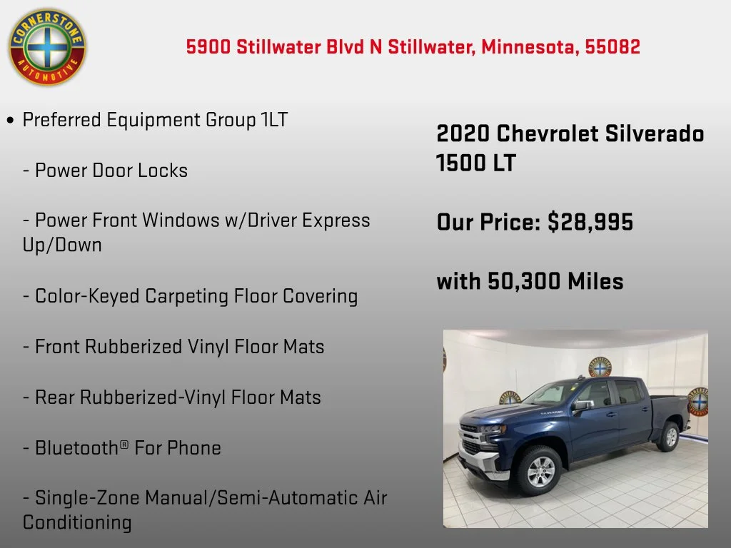 Used 2020 Blue Chevrolet LT image 10