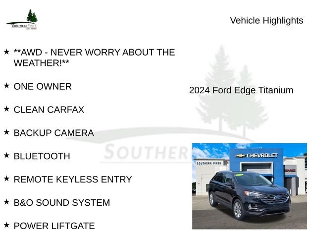 Used 2024 Black Ford Titanium image 8