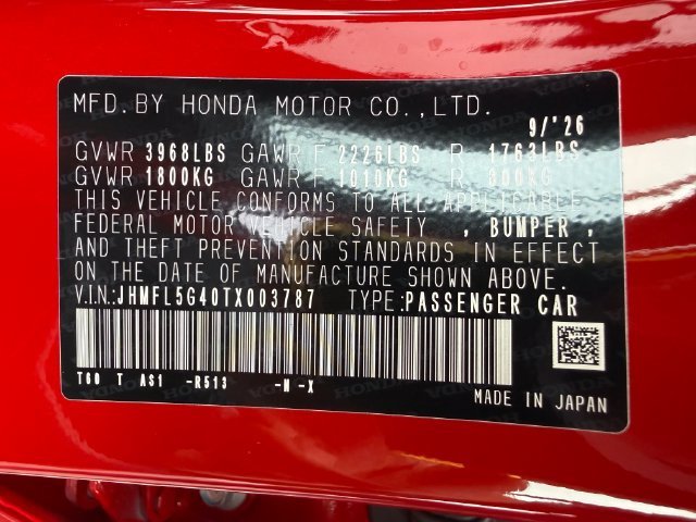 New 2026 Rallye Red Honda  image 19