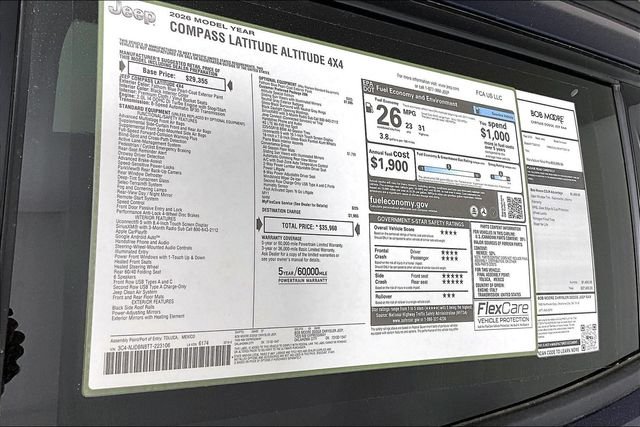 New 2026 Fathom Blue Pearl-Coat Exterior Paint Jeep Latitude image 14