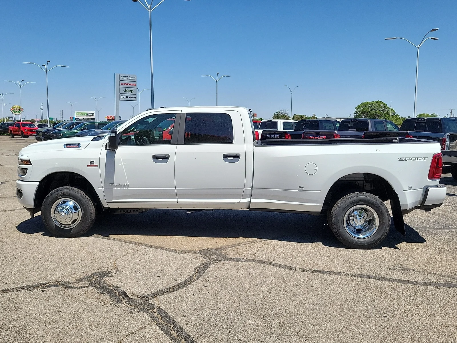 New 2026 Bright White Ram LONE STAR CREW CAB 4X4 8