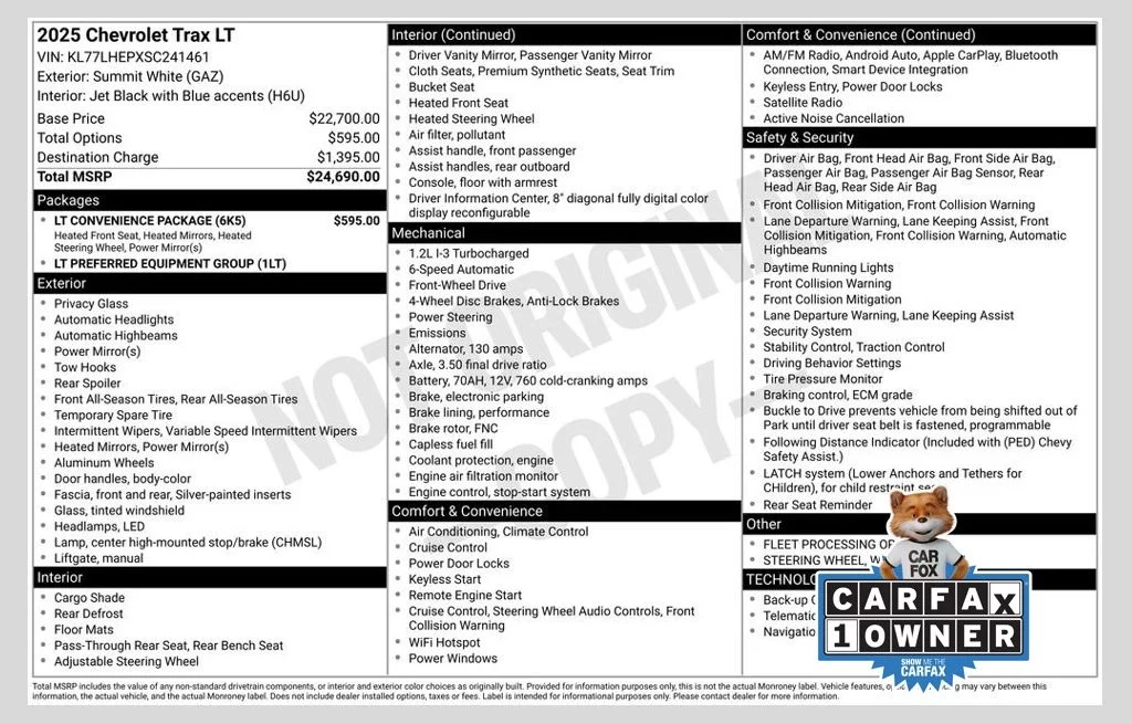2025 Chevrolet Trax