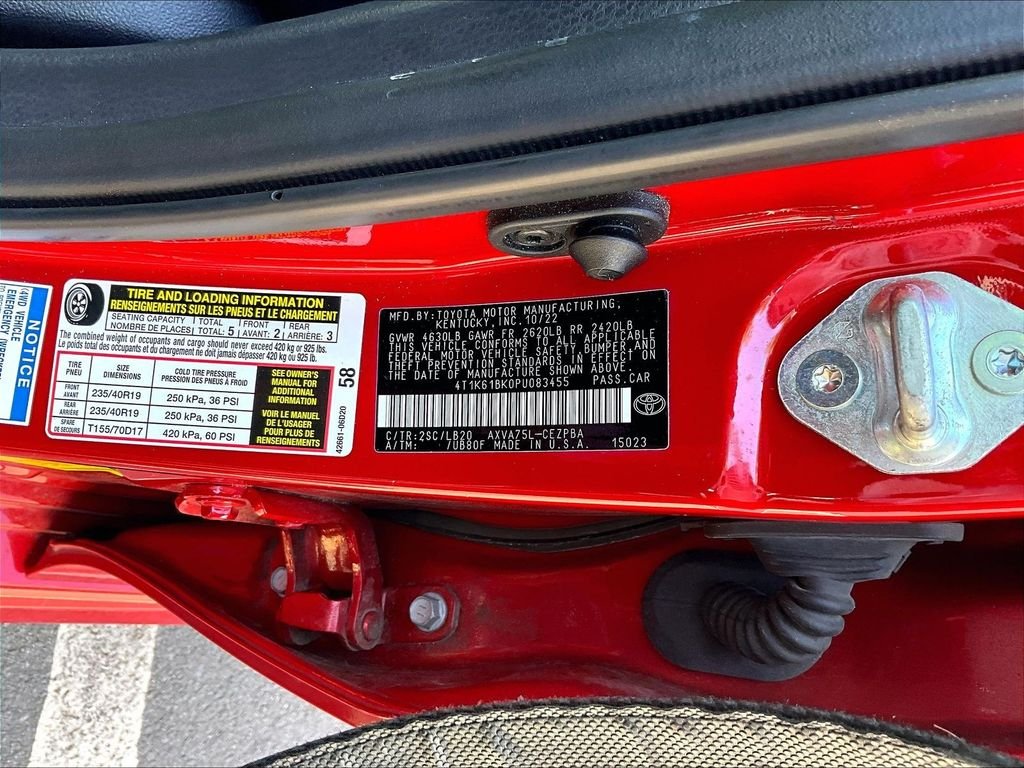 Used 2023 Red Toyota XSE image 9