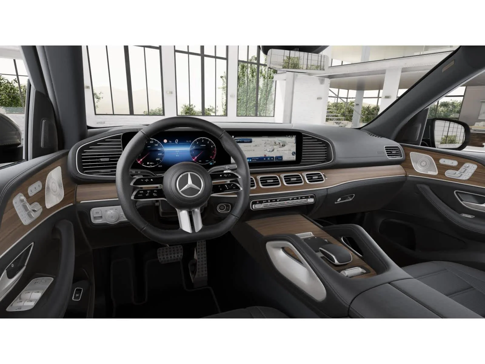 Used 2025 Cirrus Silver Metallic Mercedes-Benz GLS 580 image 3