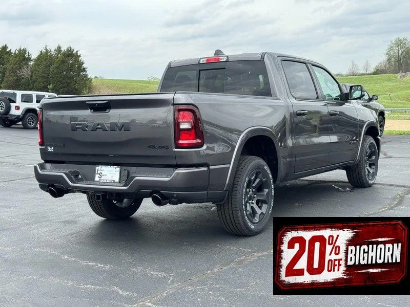 New 2026 Granite Crystal Metallic Clear-Coat Exterior Paint RAM Big Horn/Lone Star image 3