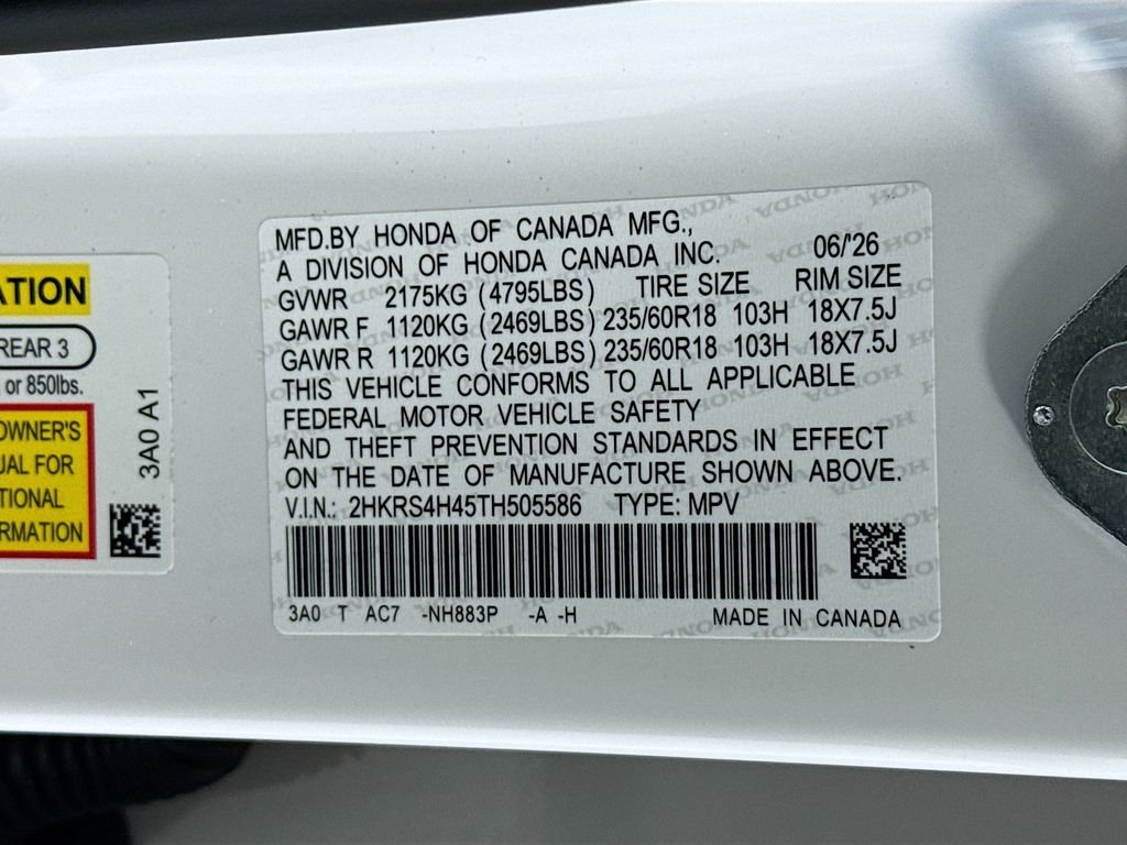 New 2026 Platinum White Pearl Honda EX image 32