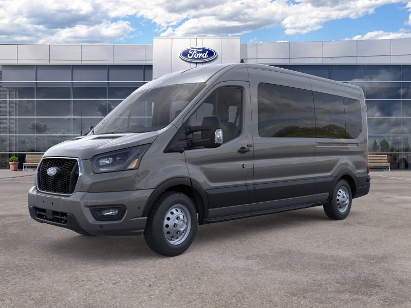 New 2026 Carbonized Gray Metallic Ford Passenger Van XLT image 22