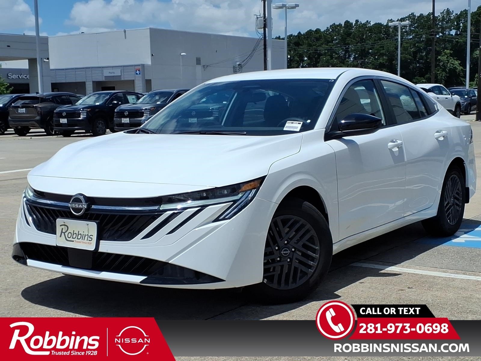 2026 Nissan Sentra SV White at Robbins Nissan