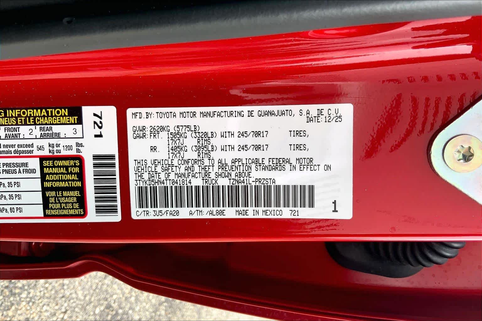 Used 2026 Supersonic Red Toyota SR image 36