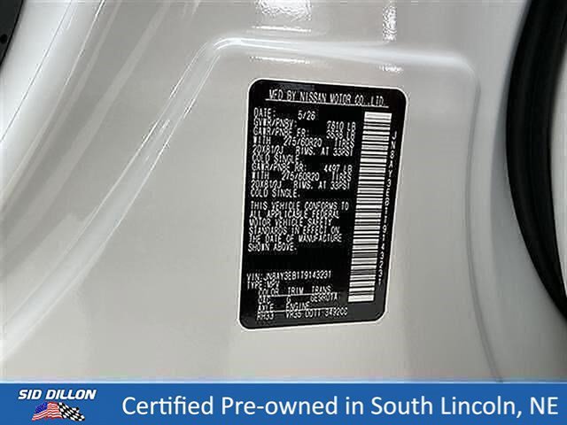 Certified Used 2026 Aspen White Tricoat Nissan Platinum image 14