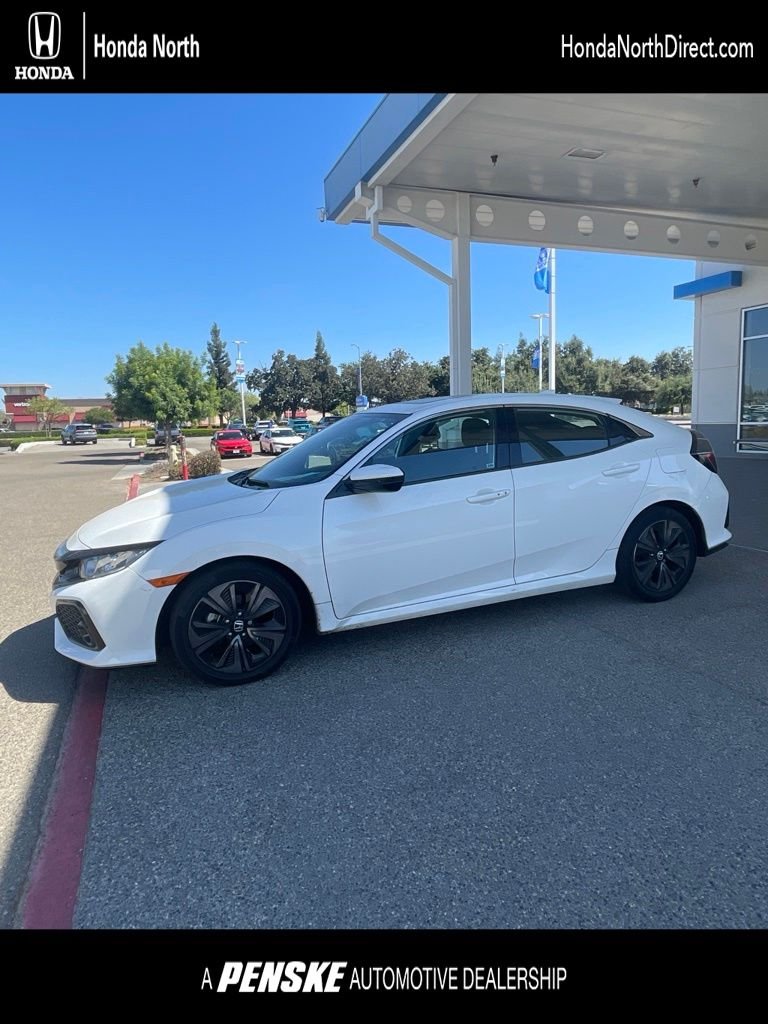 Certified Used 2017 White Orchid Pearl Honda EX image 1
