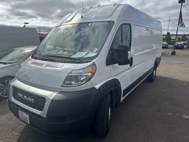 Used 2021 Bright White Clearcoat Ram High Roof image 2
