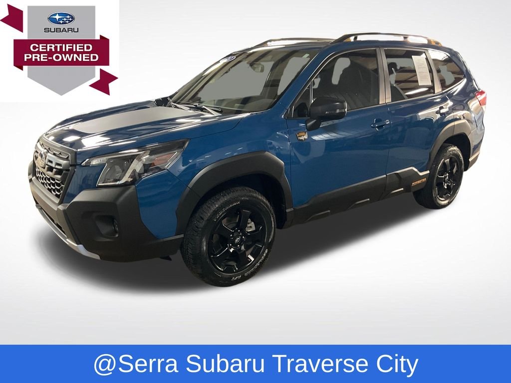 Certified Used 2023 Blue Subaru Wilderness image 1