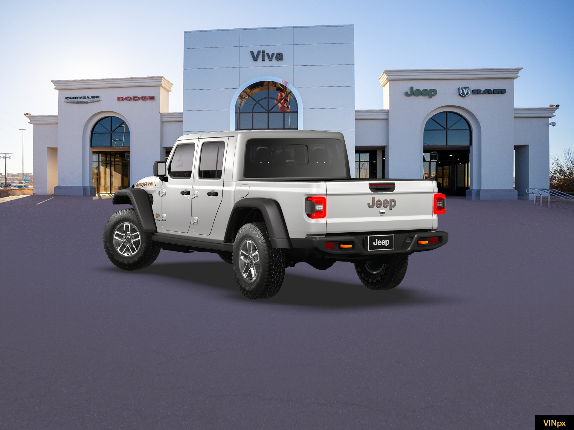 New 2026 Bright White Clear-Coat Exterior Paint Jeep Mojave image 16
