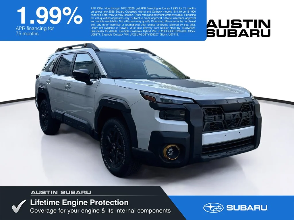 New 2026 White Subaru Wilderness image 1