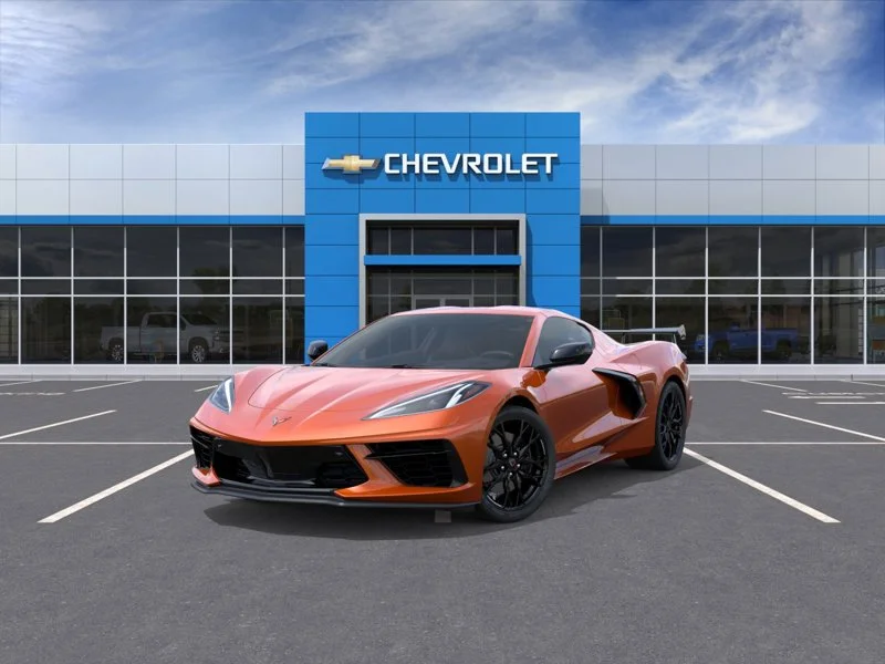 New 2026 Orange Chevrolet 2dr Stingray Cpe w/2LT image 1