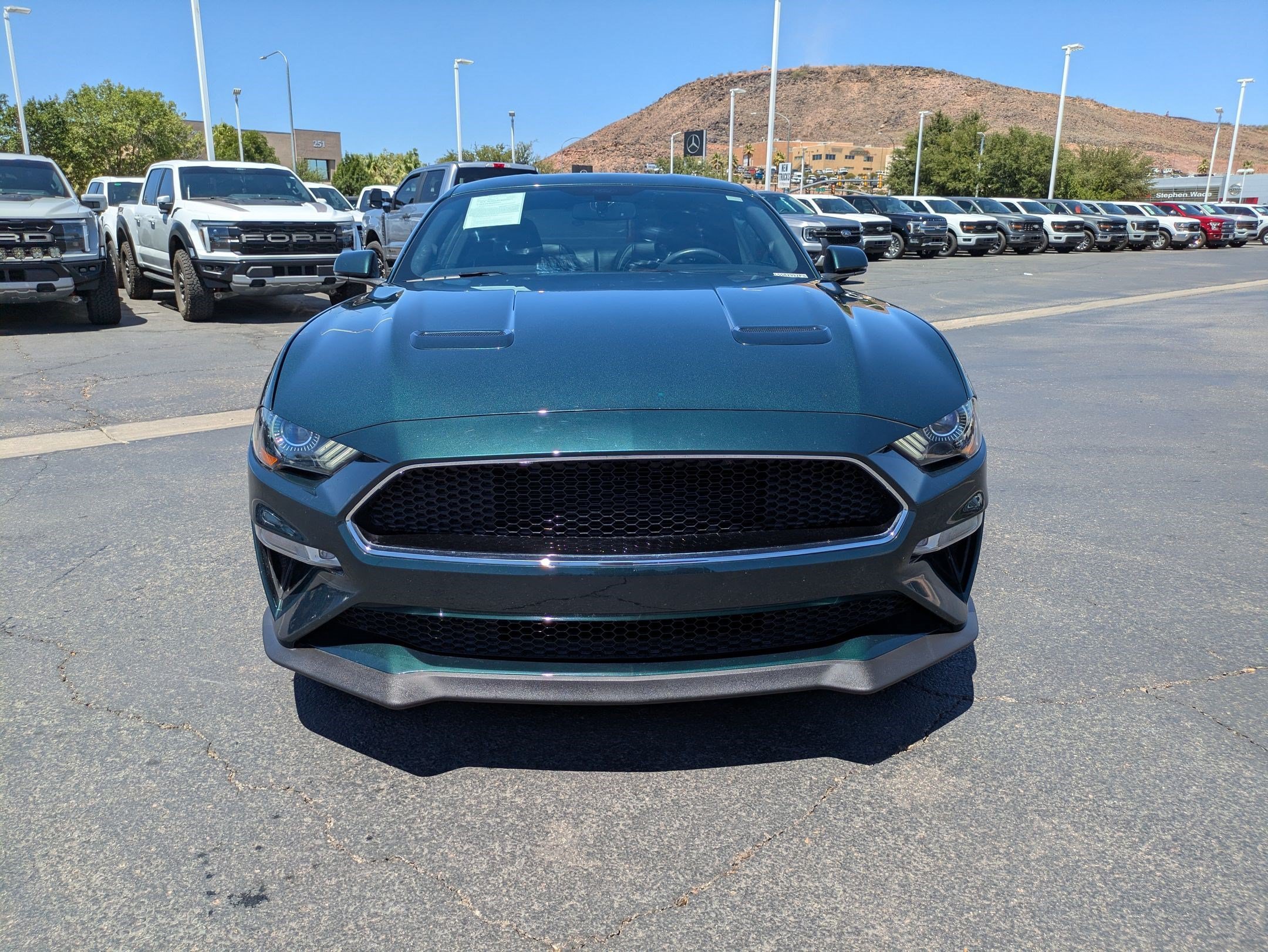 Used 2020 Dark Highland Green Metallic Ford Bullitt image 8