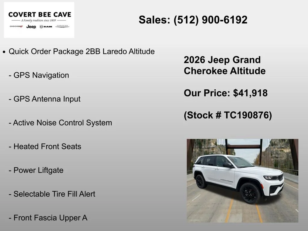 New 2026 Bright White Clear-Coat Exterior Paint Jeep Altitude image 12