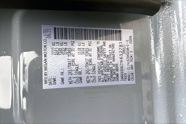 New 2026 Nissan Frontier Crew Cab SWB PRO-4X