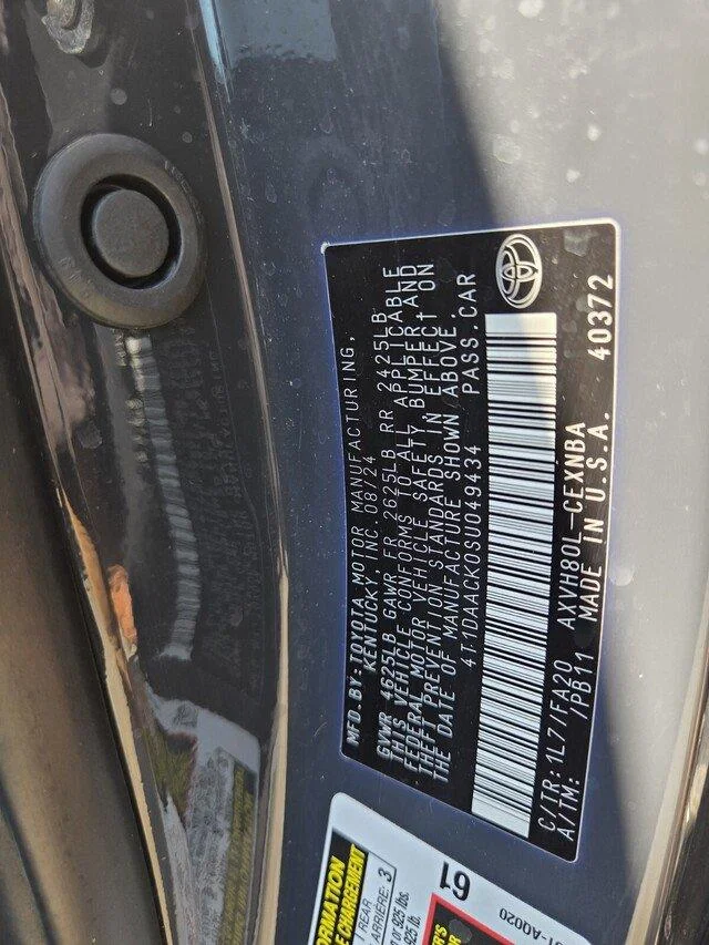 Used 2025 Midnight Black Metallic Toyota LE image 35