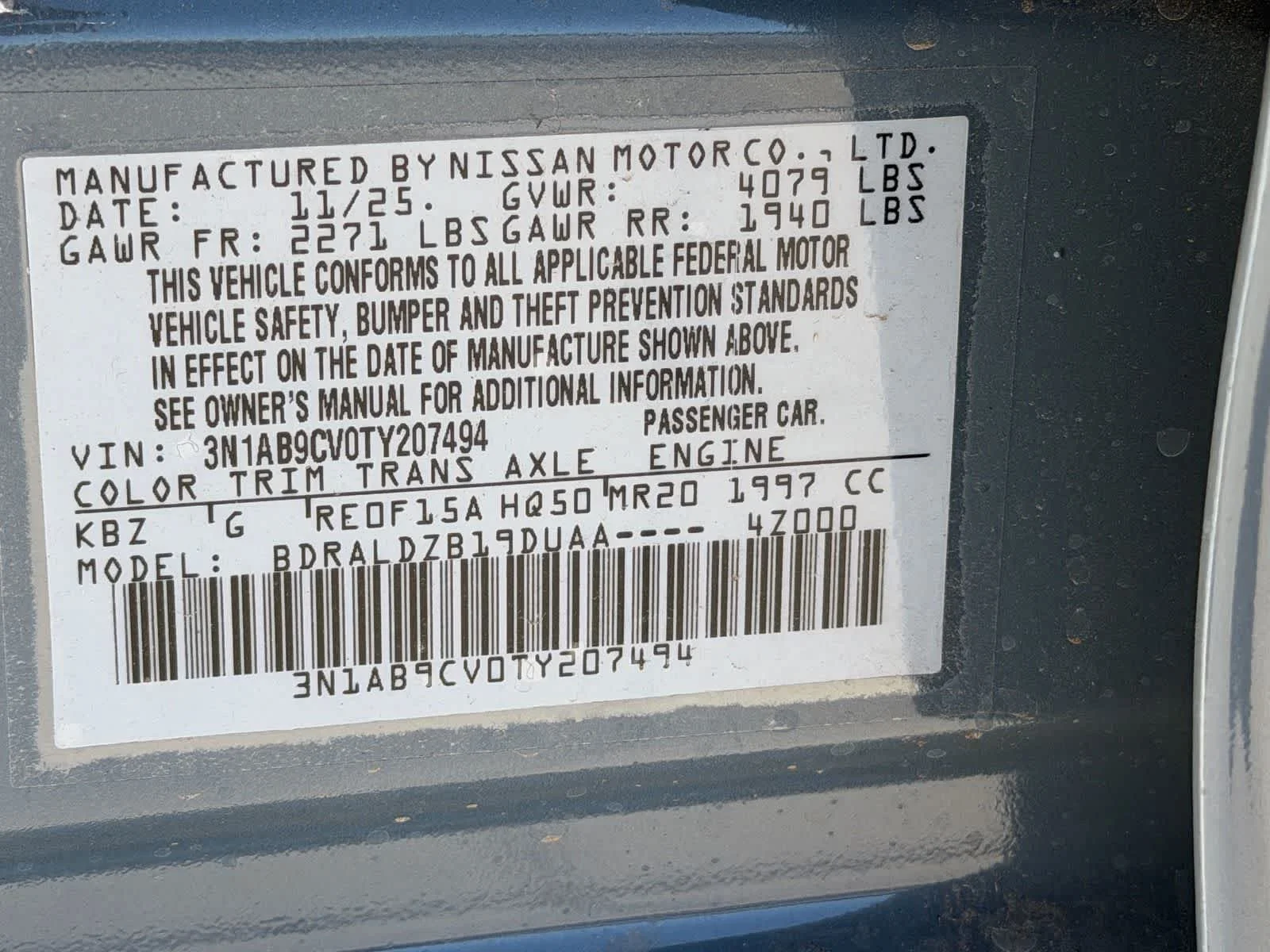 New 2026 Atlantic Gray Metallic Nissan SV image 26