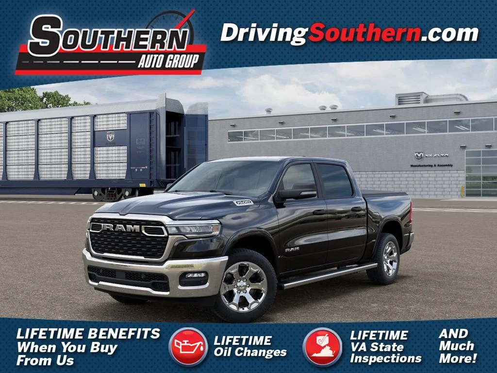 New 2026 Diamond Black Crystal Pearl-Coat Exterior Paint RAM Big Horn/Lone Star image 1