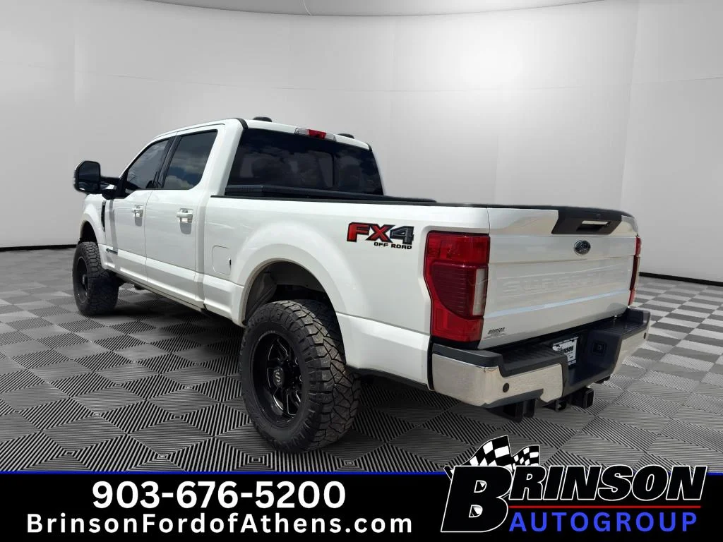 Used 2022 Star White Metallic Tri-Coat Ford LARIAT image 7