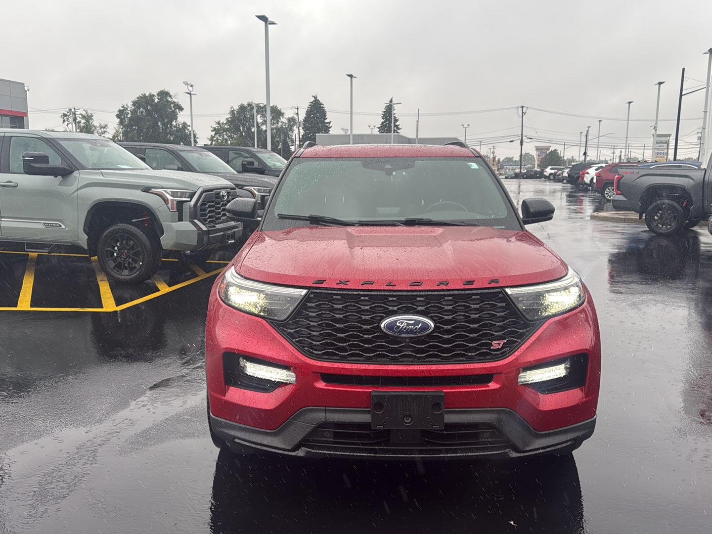 Used 2020 Rapid Red Metallic Tinted Clearcoat Ford ST image 2