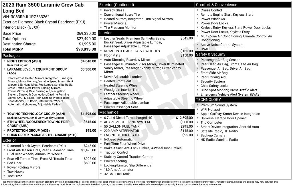 Used 2023 Black Ram Laramie image 21