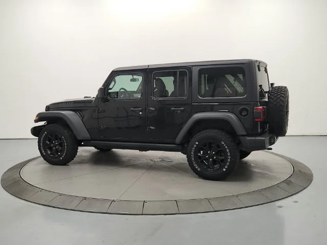 Used 2021 Black Clearcoat Jeep Unlimited Willys image 5