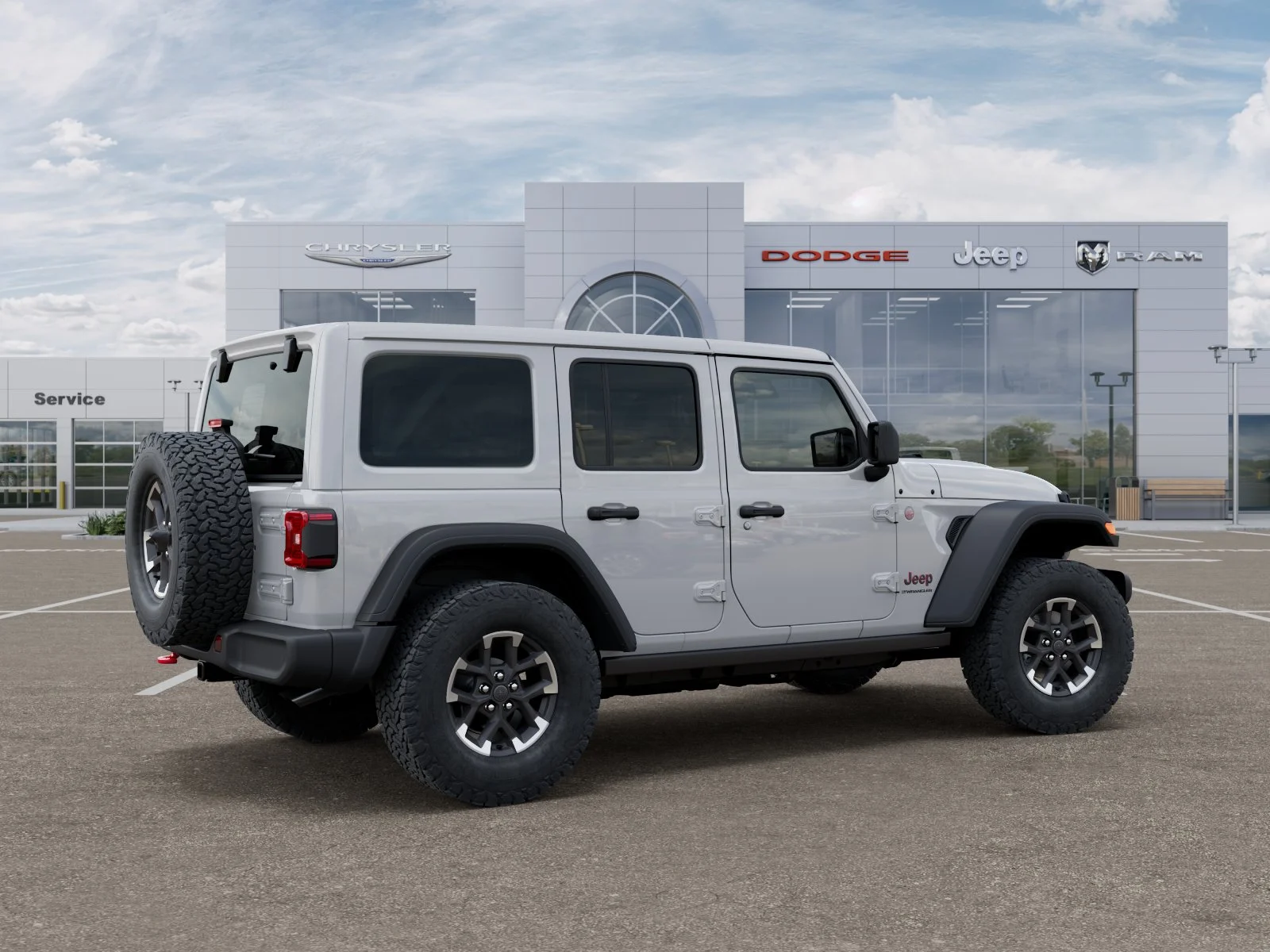 New 2026 Bright White Clear-Coat Exterior Paint Jeep Rubicon image 45