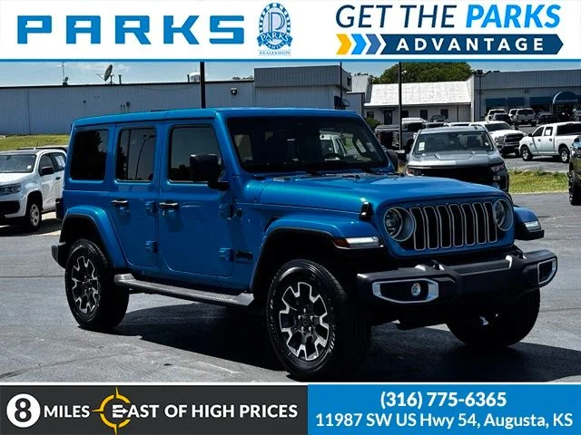 New 2026 Hydro Blue Pearl-Coat Exterior Paint Jeep Sahara image 1