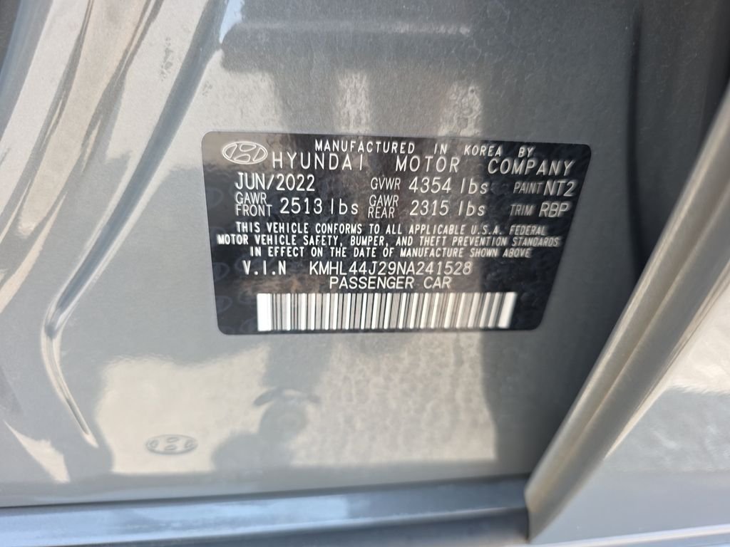 Used 2022 Hampton Gray Hyundai SEL Plus image 41