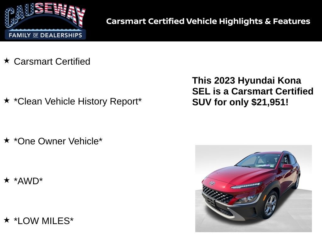 Certified Used 2023 Red Hyundai SEL image 2