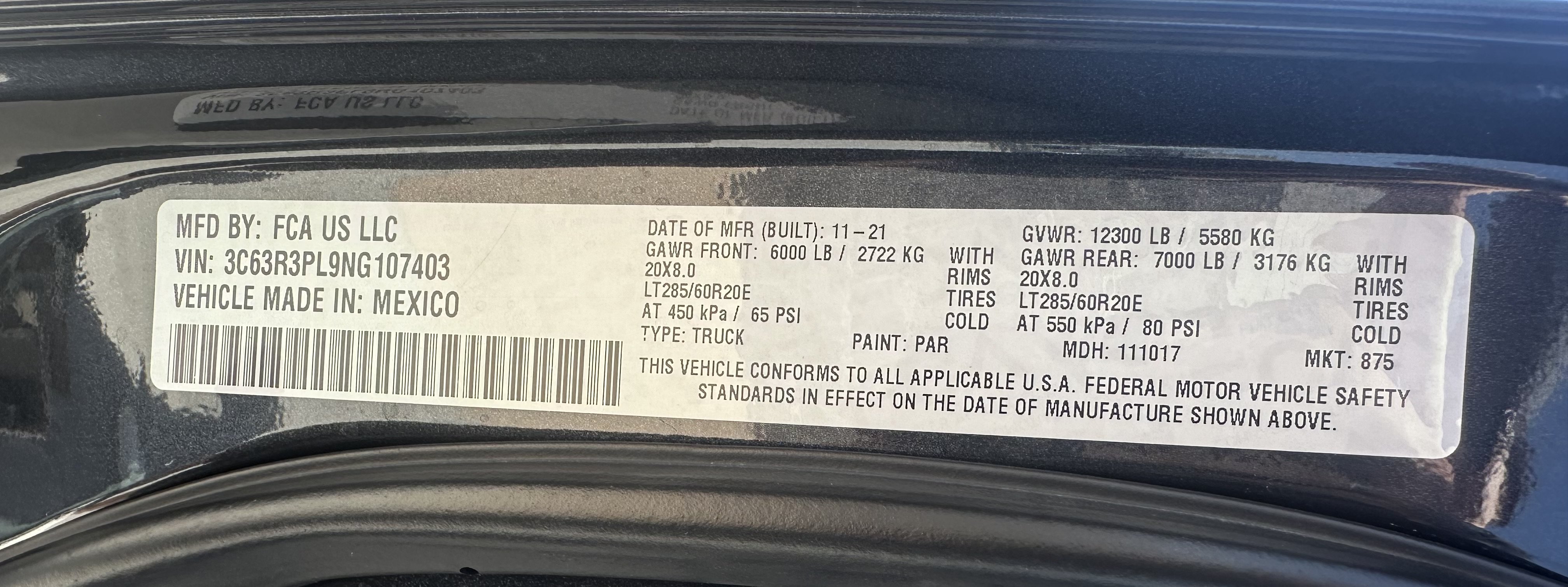 Used 2022 Maximum Steel Metallic Clearcoat Ram Limited image 10