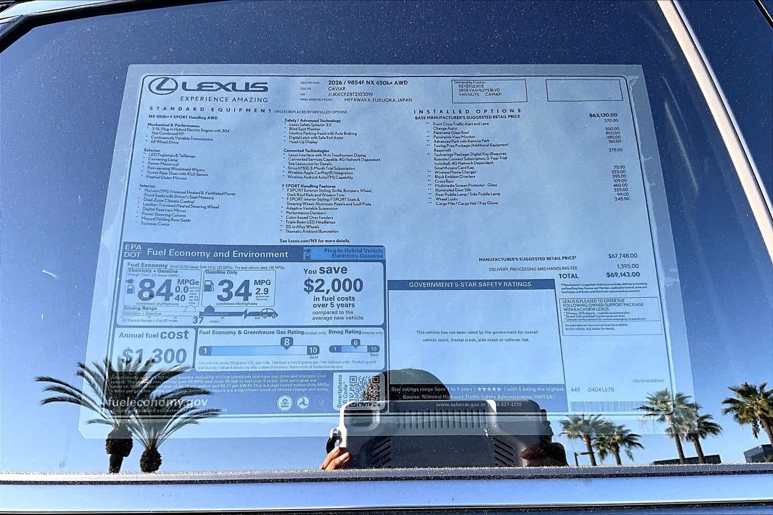 New 2026 Caviar Lexus F SPORT HANDLING AWD image 22