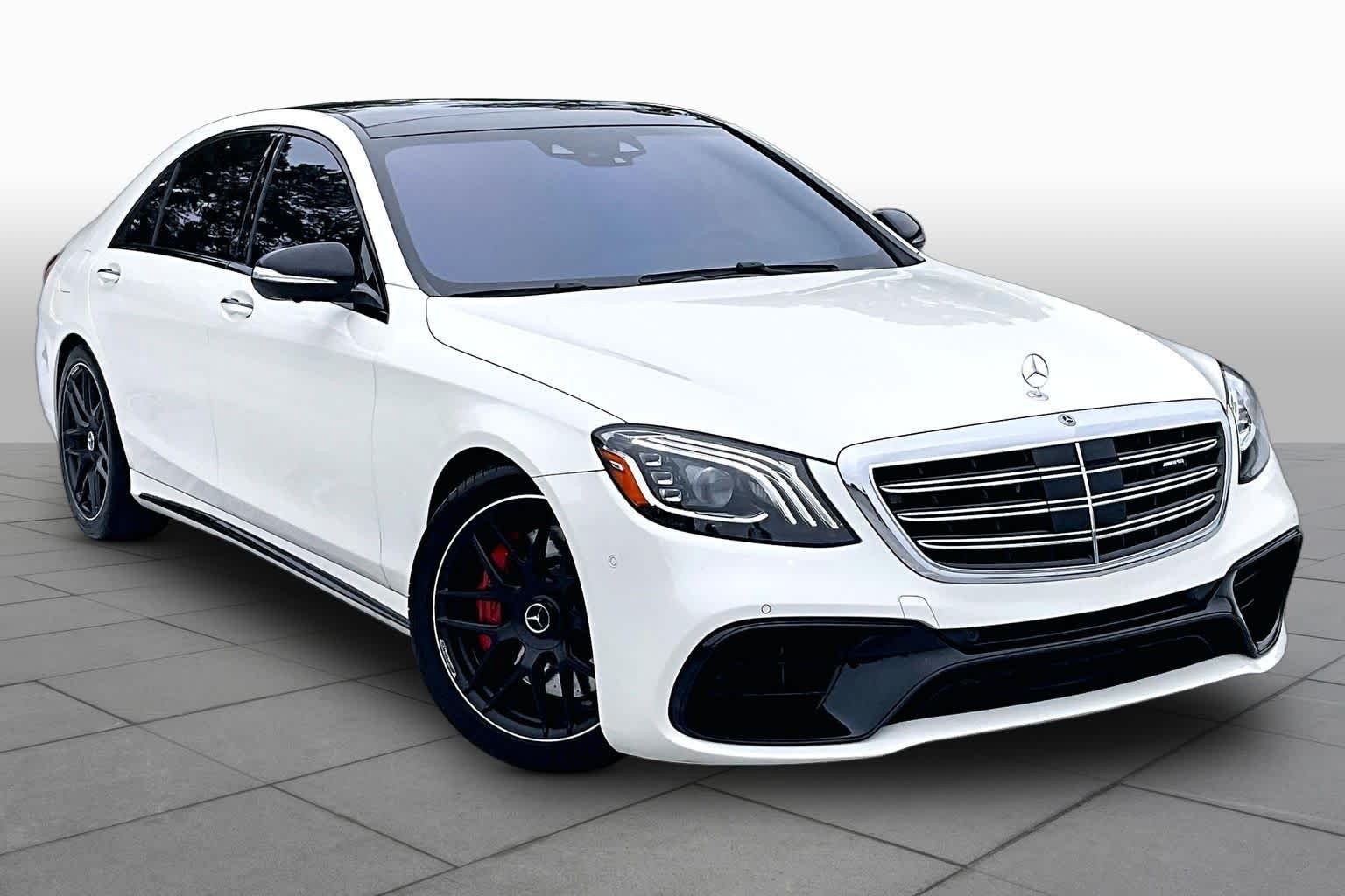 Used 2020 designo Diamond White Mercedes-Benz AMG® S 63 image 3