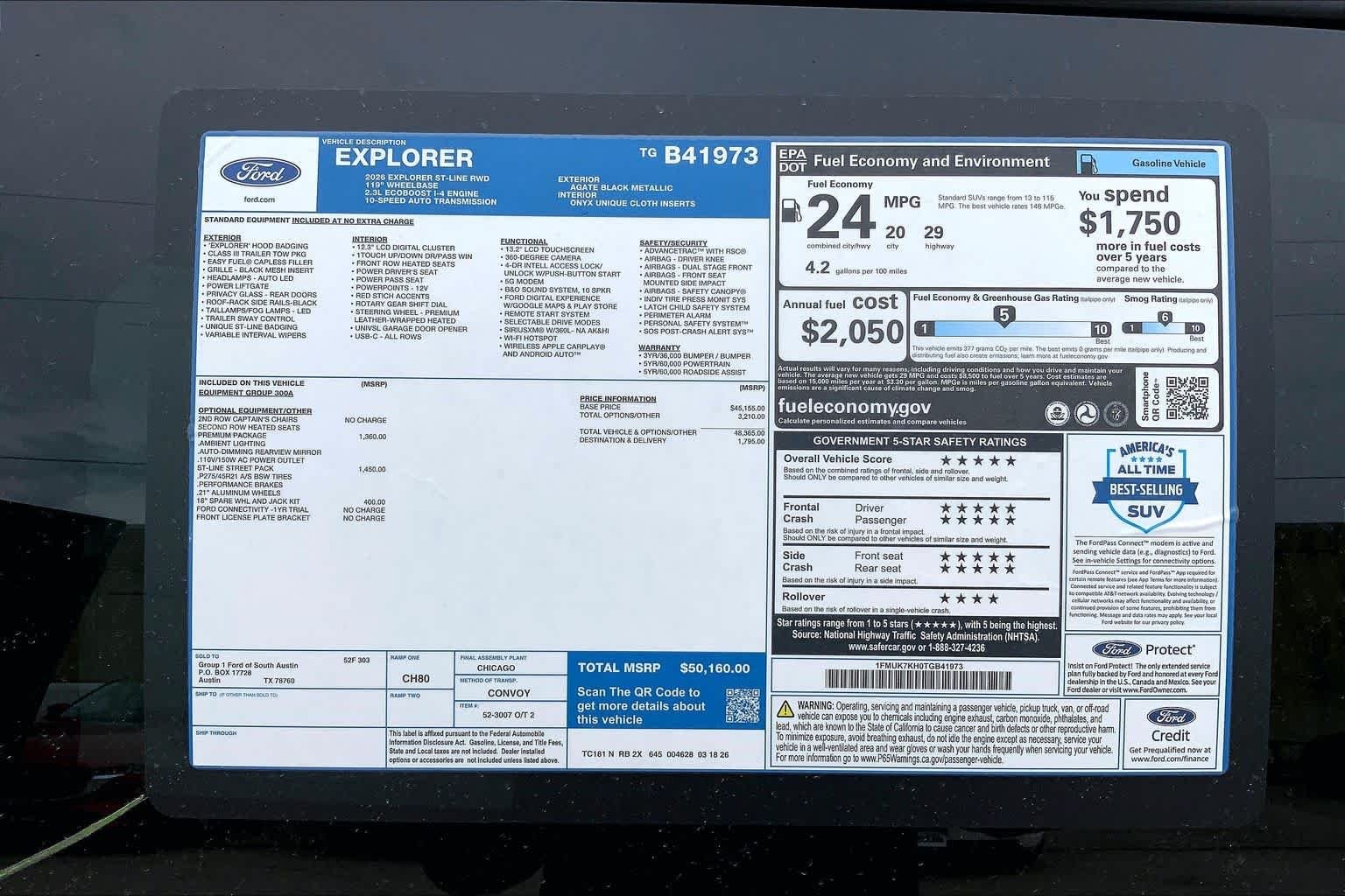 New 2026 Agate Black Metallic Ford ST-Line image 21