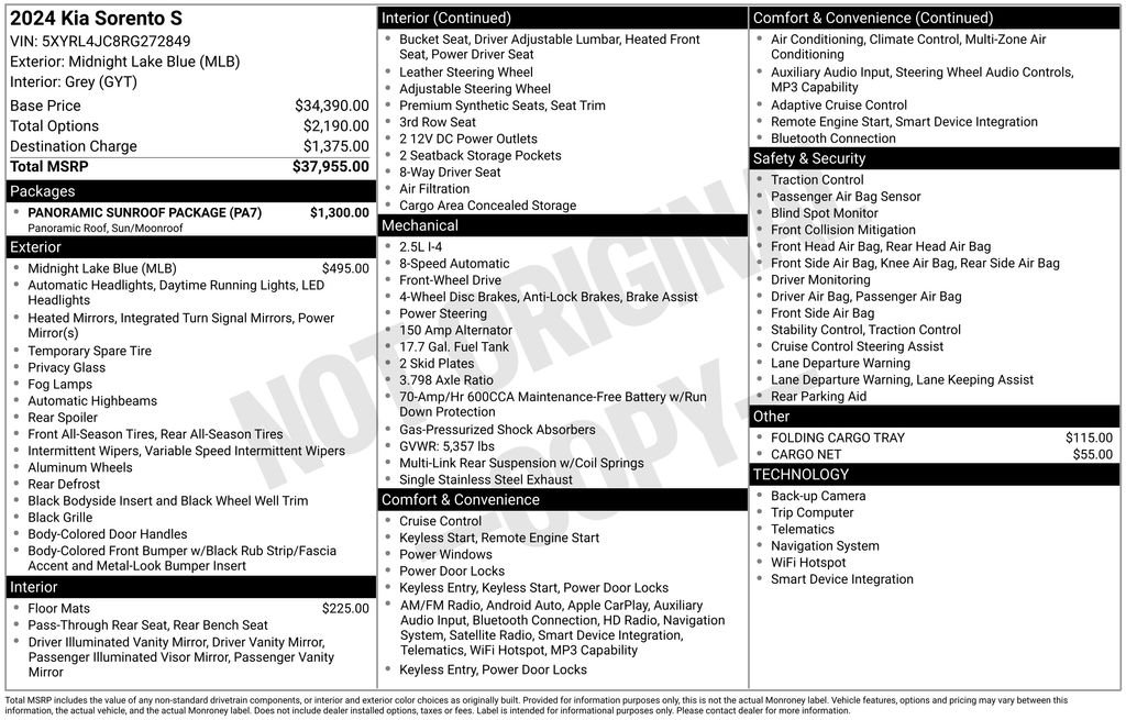 Certified Used 2024 Black Kia S image 3