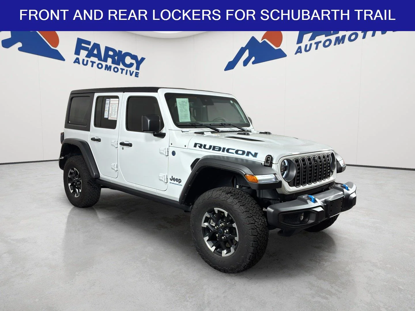 Used 2025 Bright White Clearcoat Jeep Rubicon image 2