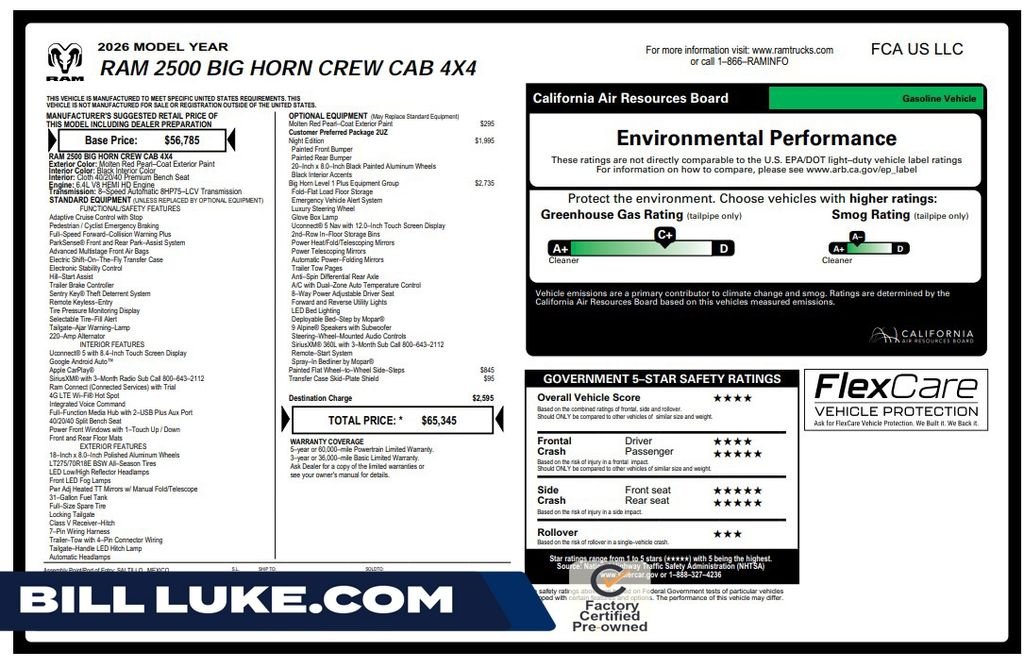 Used 2026 Red Ram Big Horn image 1