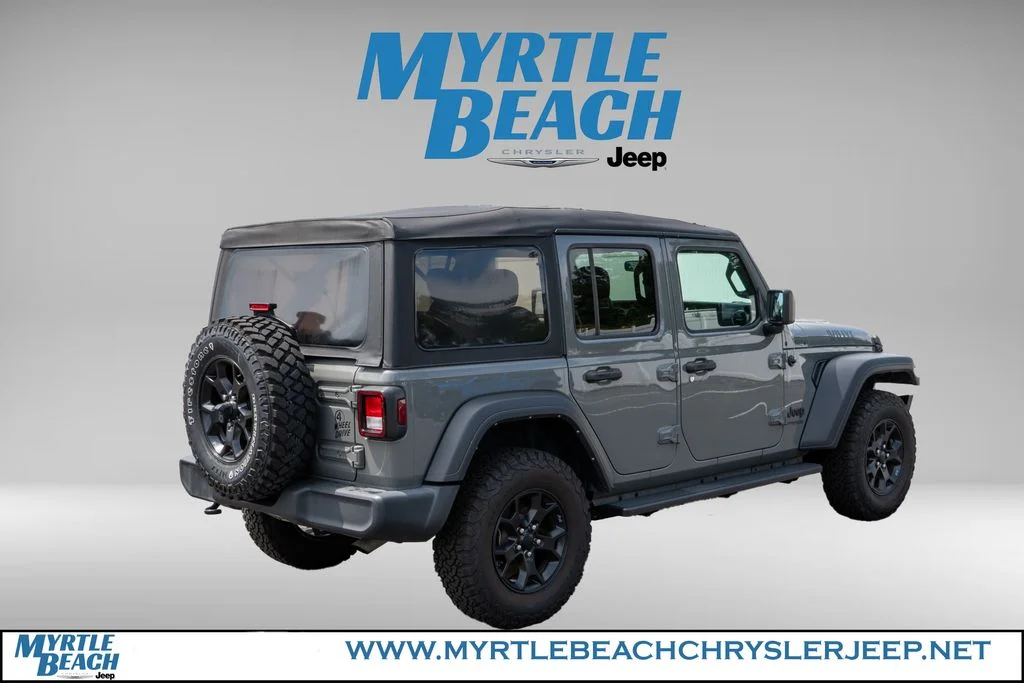Certified Used 2022 Gray Clearcoat Jeep Unlimited Willys image 6